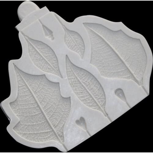 Leaves Liquid Silicone Mold Fondant Clay Epoxy Mold 19-161