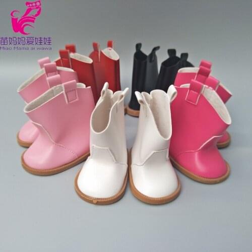 Doll shoes PU leather Boots fit for 18 inch girl doll for baby doll shoes