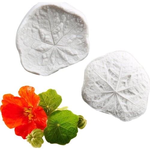 Lotus Leaf Flower Petals Embossed Silicone Mold Relief Fondant Cake Decorating Tools Candy Chocolate Gumpaste Candy Clay Moulds