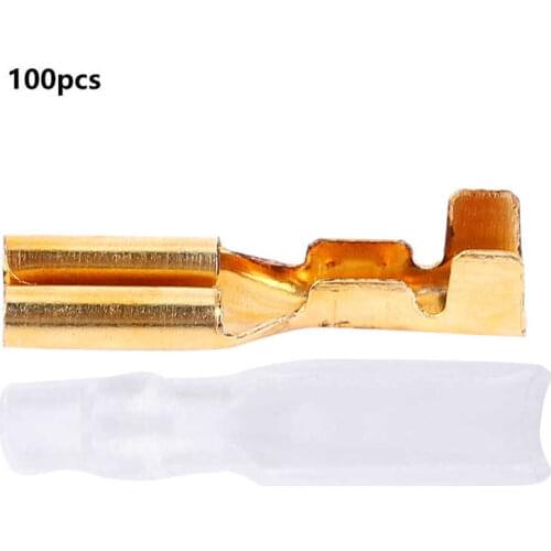 2.8mm Gold Terminal Plug Spring Terminal Electric Wire Connectors Set