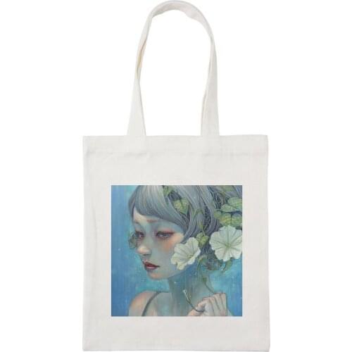 Shoulder Bags Cartoon Stylish Summer New University Ulzzang Casual Harajuku Large Capacity Japanese Canvas Tote Bag Aesthetic