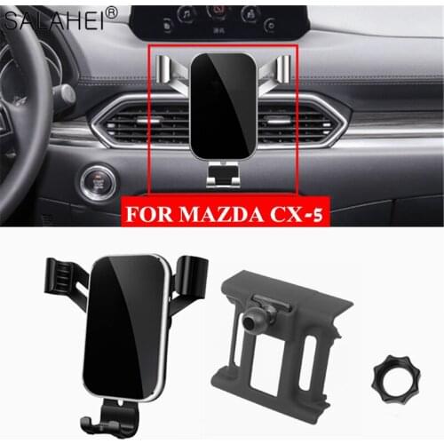 Newly Style Decoration Car Cell Phone Holder Air Vent Stand Clip Mount For Mazda CX-5 CX5 2017 2018 2019 GPS Support Accessories