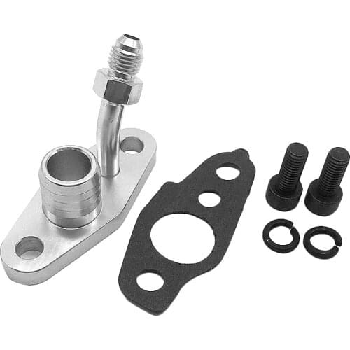 Turbo Oil Feed Return Flange for TOYOTA CT9 CT12 CT20 CT26 4AN Feed with 20mm Barb