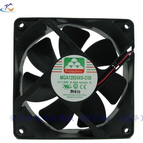 Original new MGA12024XB R-O38 12038 24V 0.34A inverter chassis small fan