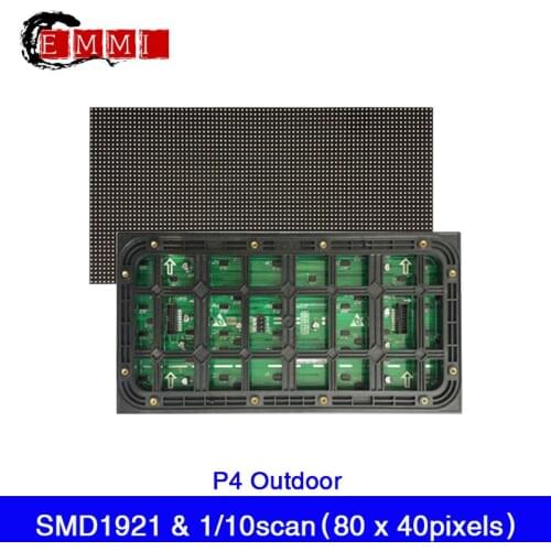 P4 Outdoor SMD1921 Full Color LED Display Modules 320*160mm RGB LED Panel 80x40 Pixels LED Sign