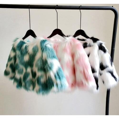 New Winter Kids Girls Faux Fur Coat Warm Baby Girls Fox Fur Jackets For Girls Coat Thick Girl Fur Coat Children Outerwear