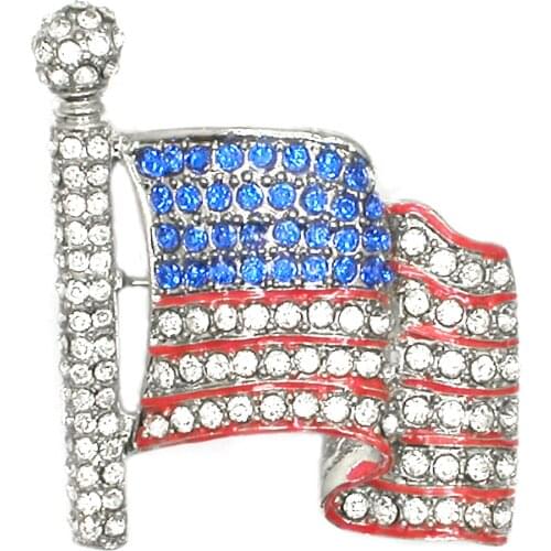 USA National flag Brooches American Flag Brooch Pin Hat Bag Clothes Brooch Jewelry Gift