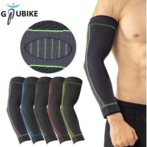 GTUBIKE High Elastic Compression Cycling Arm Guard Fitness Sunscreen Arm Sleeve Skin-friendly Sports Long Sleeve Arm Protection