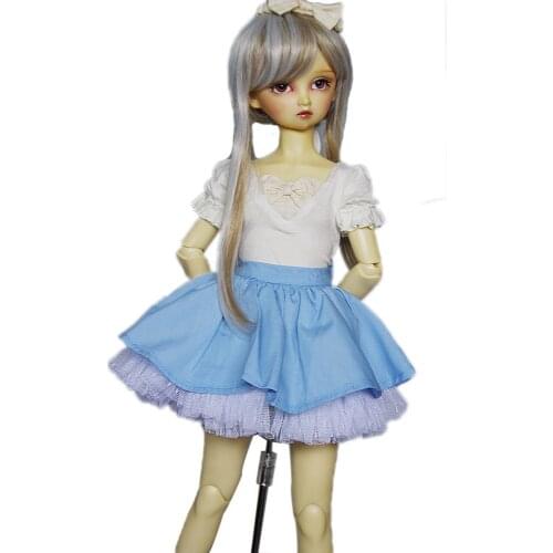 [wamami] 05# Blue & White Suit/Skirt /Dress 1/4 MSD 1/3 SD AOD DDL DDM DZ BJD Dollfie