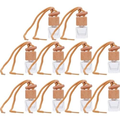 10pcs 8ml Empty Perfume Glass Bottle Car Aromatherapy Bottle Diffuse Bottles Stylish Aromatherapy Bottles For Car Auto Truck