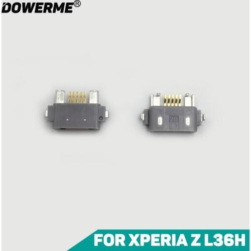 10pcs/lot Dower Me Micro USB Jack Charge Port Dock Connector Charging Socket For Sony Xperia Z L36H Lt36 C6602 C6603