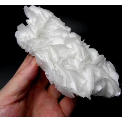 303g White Calcite Cluster with Transparent Edge - crystals and stones healing Mineral specimen Home Decor feng shui decoration