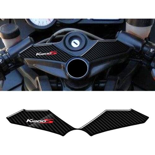 3D Carbon look Upper Triple Yoke Protector For BMW K1200S K1300S R1100GS R1150GS S1000RR Models Tank Pad Case