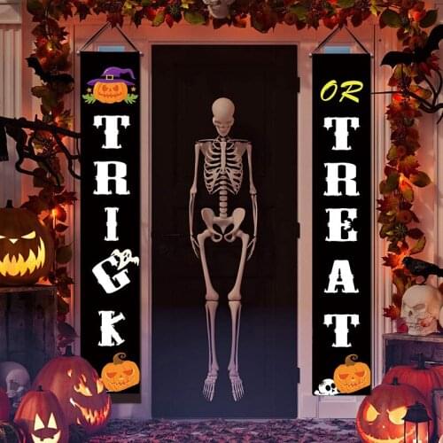 Halloween banner couplets holiday decorations curtain party flag outdoor flag banner decoration party supplies couplet