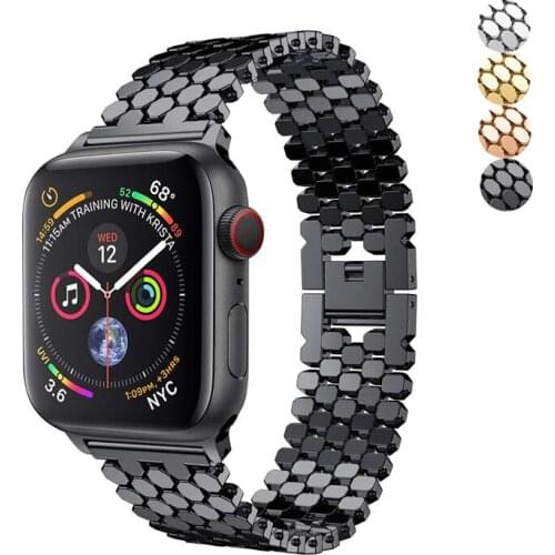 Stainless steel strap for Apple watch band 42mm 38mm iwatch band 44mm 40mm Metal Link bracelet Apple watch 5 4 3 2 1 Accessories