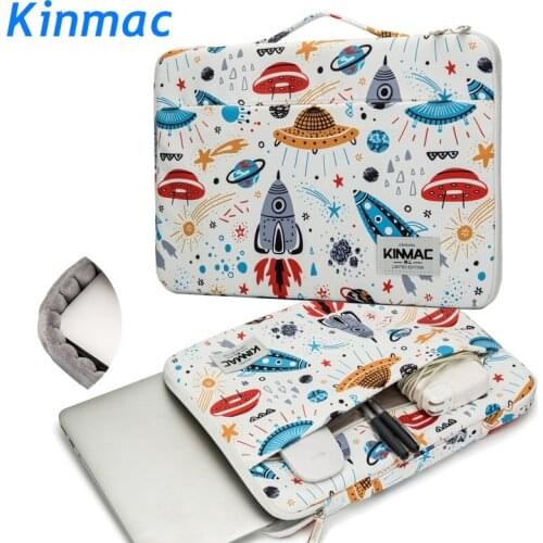 Brand Kinmac Laptop Bag12,13,14,15,15.6, Space Ship Briefcase Sleeve Case For Macbook Air Pro 13.3,15.4, Notebook,Dropship F093