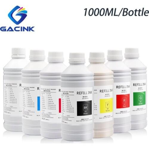 DTG Ink 1000ML/Bottle For Ricoh G4 Gen4 G5 Gen5 Printhead Garment Ink For Mimaki UJF-3042 CJV300 DTG Printer Textile Ink