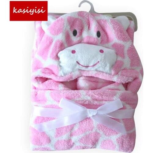 Baby Blanket Newborn Swaddle Comfortable Kid Toddler Hooded Cloak Quilt Fleece Wrap
