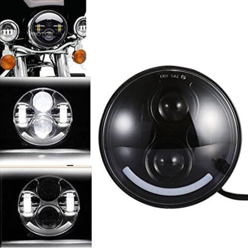 For Harley Motor 5.75 inch LED Headlamp 5 3/4 inch LED For Harley Iron 883 Dyna Street Bob FXDB Sportsters Headlight Kit