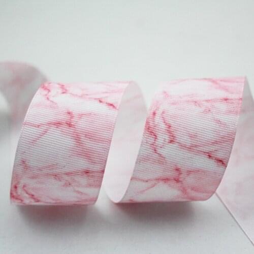 Marble printed grosgrain ribbon blue ribbon DIY Hair Bow sewing supplies 22mm 25mm 38mm 57mm 75mm