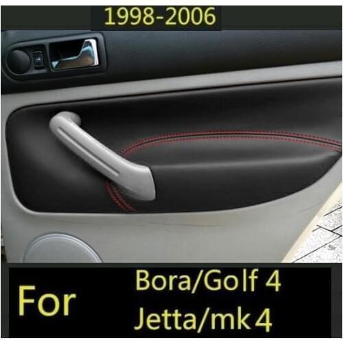 Microfibre Leatherr Door Panel Armrest Cover For Volkswagen Bora Golf 4 1999 2000 2001 2002 2003 2004 2005 car interior