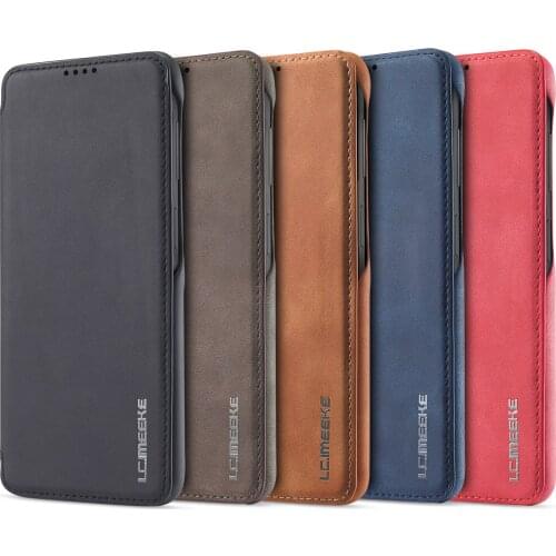Luxury Ultra Thin Leather Case Flip Cover for Samsung S21 S20 Ultra Note 10 20 8 Plus S10 5G S10e A71 A51 A70 A50 A20 A20e S9 S8