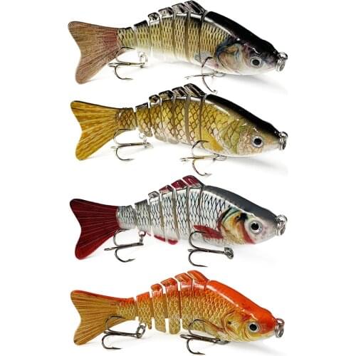 Multi Jointed Fishing Lure Swimbait Wobbler Bass Pike Saltwater Sinking 7 Segments Crankbait Hard Bait Fishing Artificial Bait