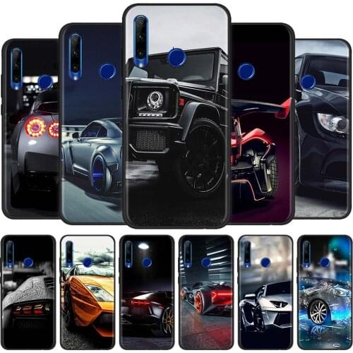 Soft TPU Phone Cover for Huawei Honor 9A 9C 9S 8S Cellphone Protective Case for Honor 8X 9X Pro Lite Sports Cars Male Men