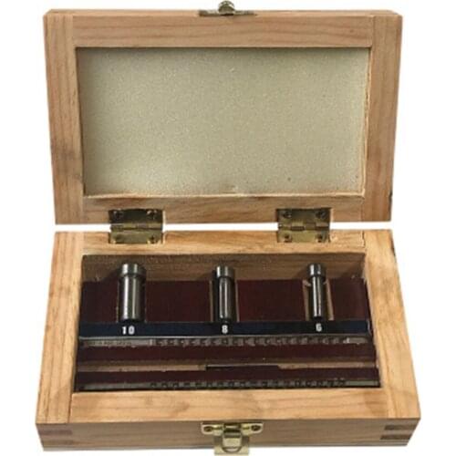 6pcs Set HSS Keyway Broach Set Metric Sized 2mm 3mm A Push-Type Broaches 6/8/10 Collared Bushings with Shims CNC Cutting Tools