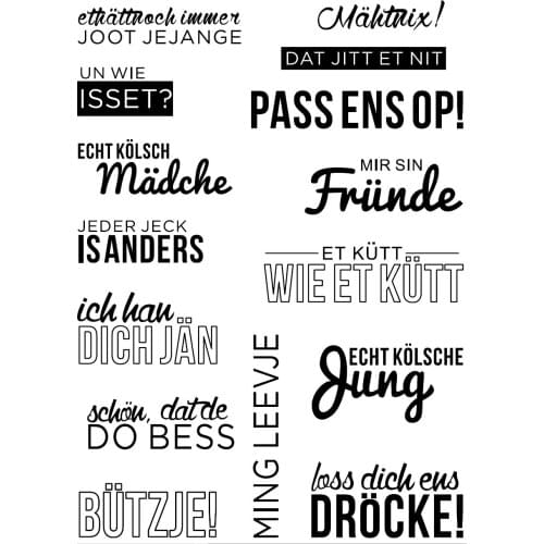 German Transparent Clear Stamp for DIY scrapbooking/Card Making C621