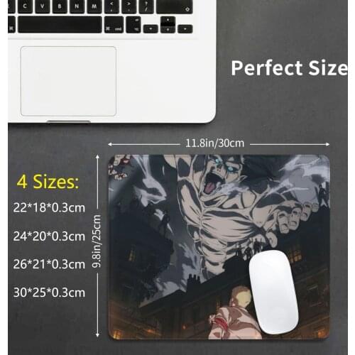 Attack On Titan Final Season Mouse Pad DIY Print Anime Season 4 Japanese Japan Manga Action Shingeki No