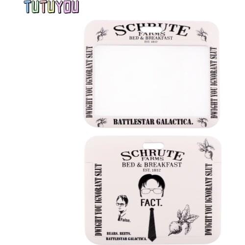 PC3143 TV Show The Office Fashion Card Holder ID Holder Bus Card Holder Staff Card Lanyard For Key Phone DIY Hang Rope