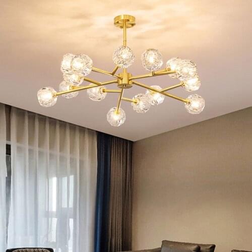 Postmodern branch chandelier living room lamp simple chandelier crystals light restaurant bedroom Nordic luxury lamp