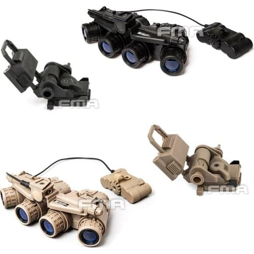 FMA No function dummy Tactical Airsoft Helmet GPNVG 18 Night Vision Goggle NVG Model +Plastic L4G24 NVG Mount BK/DE