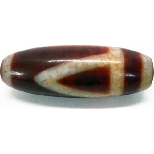 AAA Grade Tibet Beads Red Natural Agate Dragon Vein One Eyes 14mm*38mm Pendant Powerful Amulet Tibetan Dzi Beads DIY Jewelry