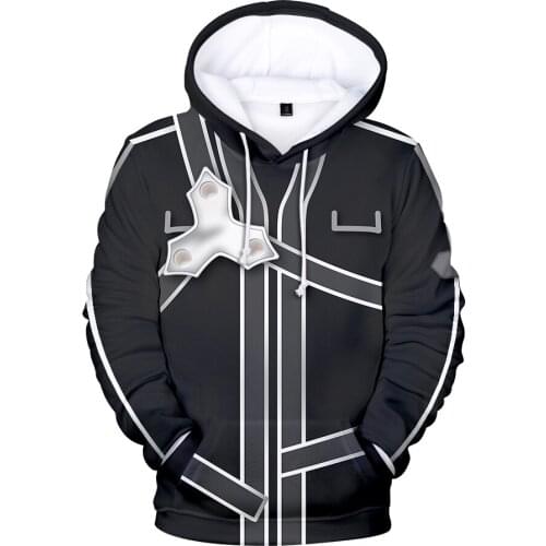 Popular Game 3D Print Hoodies Sweatshirts Harajuku Men Women Kirito Pullovers Unisex Tracksuit Kids Anime Sword Art Online Tops