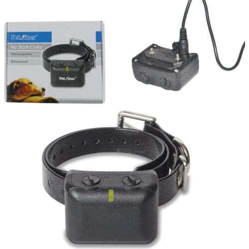 Waterproof & Rechargeable Vibration Shock Anti-bark Training collar for 10 to 120 pound dogs