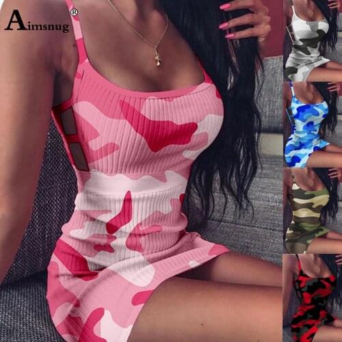 Plus Size 4xl 5xl 2020 Womens Short Dress Summer Sexy Camouflage Print Camis Befree Mini Dress Casual Loose Dresses Robe Femme