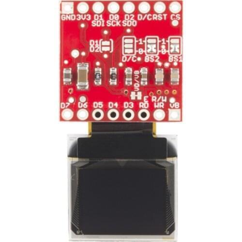 0.66 Inch 64x48 Mini Blue-on-Black OLED Display Module Breakout Board