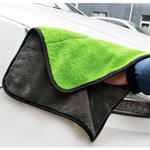 1Pcs 45cmx38cm High Quality Plush Microfiber Car Cleaning Cloth Car Care Microfibre Wax Polishing Detailing Towel cleaning tools