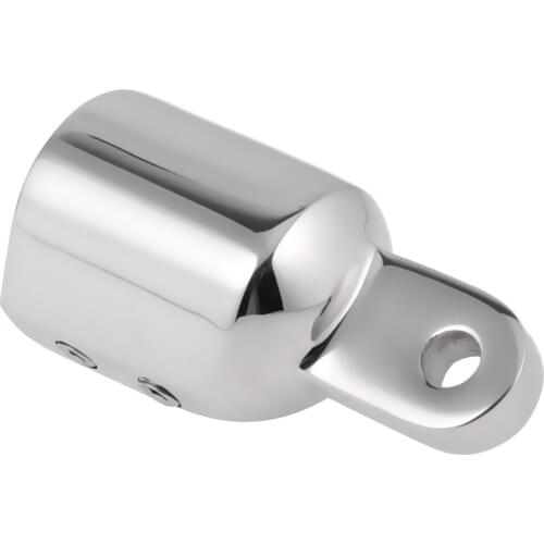2 Pack 1 inch Boat Bimini Top Fittings, Eye End Cap, Polishing 316 Stainless Steel Marine Hardware