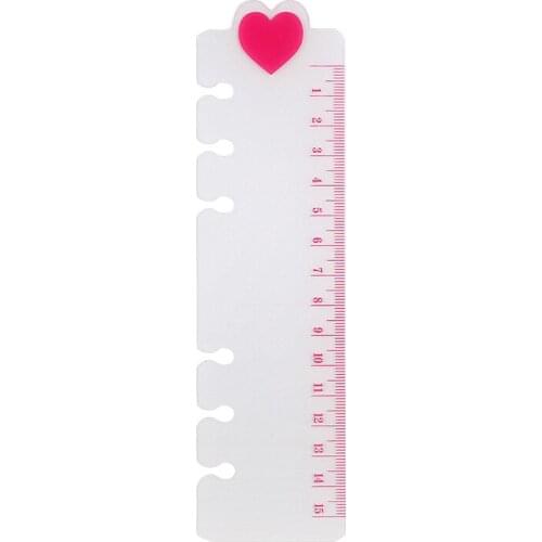 2pcs/lot A5/A6 New Love Frosted Rulers DIY Drawing Tools Gifts for Students Office School Supplies Straight Plastic Ruler