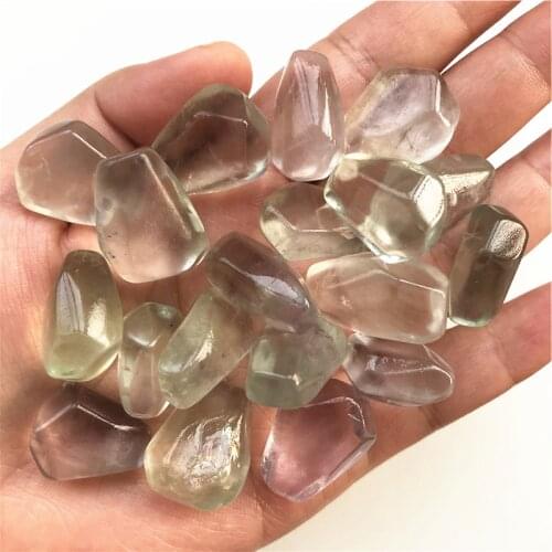 50g Natural Fluorite Crystal Polished Rocks Gemstone Quartz Crystal Stone Point Healing Natural Quartz Crystals 10-20mm