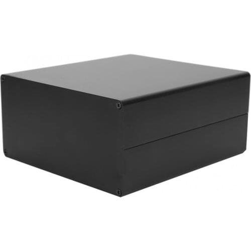 Enclosure Case Aluminum Project Box Matte Black DIY PCB Junction Heat Dissipation Casing 80x160x170mm