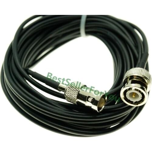 Antenna Extension Cable BNC Male Q9 To BNC Female CCTV Coaxial Connector RF RG174