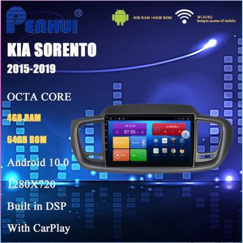 Car DVD for kia sorento 2015--- Car Radio Multimedia Video Player Navigation GPS Android 10.0 double din