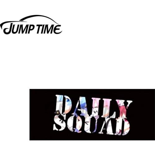 Jump Time 13 x 5cm For Daily Squad RE Zero Slap Car Stickers Decals Vinyl Cartoon Decoration Suitable for All Types of Vehicles
