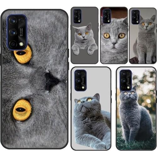 British Shorthair Cat For OPPO Realme C3 C11 GT C15 XT X2 X7 6 7 Pro Case For OnePlus Nord 8T 7 8 9 Pro Coque