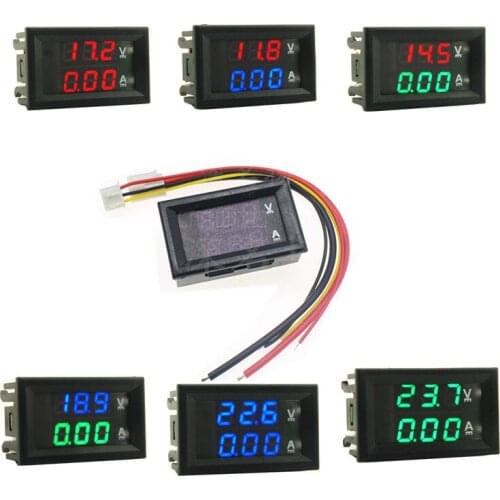 0.28inch LED Digital Voltmeter Ammeter DC 100V 10A Volt Ampere Meter Amperemeter Voltage Indicator