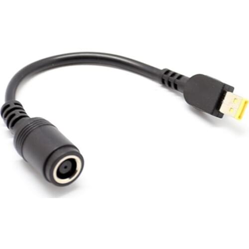 DC Jack 7.9*5.4mm to Mini Rectangle 7.5*3mm Power Convertor Cable 20cm For ThinkPad 10 Tablet PW-113